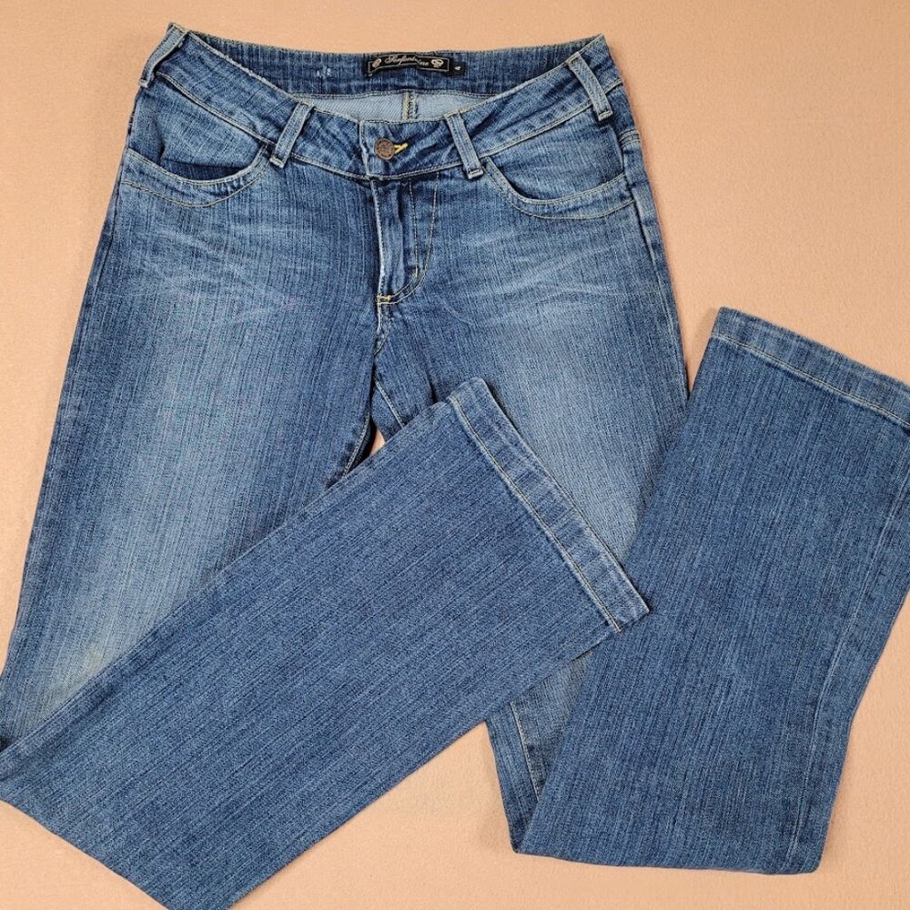 SERFONTAINE "Mezzanine" Women's Jeans Low-rise Flare Size 4